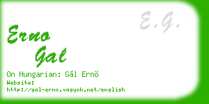 erno gal business card